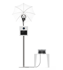 photographic equipment used in a photo booth