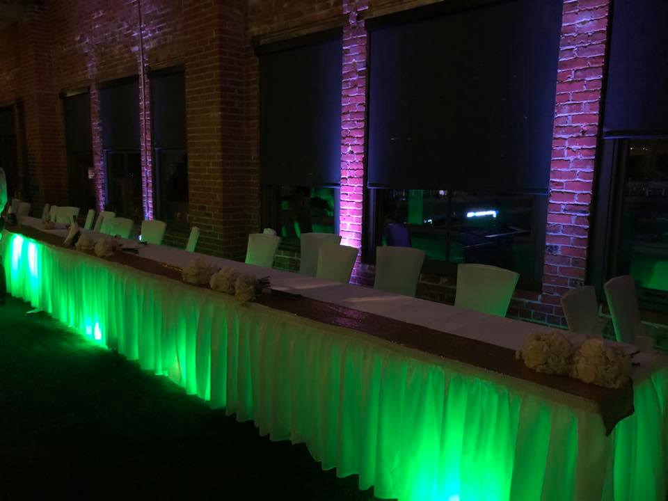 wedding lighting, custom, light rental